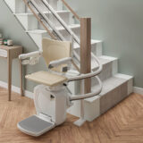 Foldable Stairlift Seats And Footrests Creating Additional Staircase Clearance